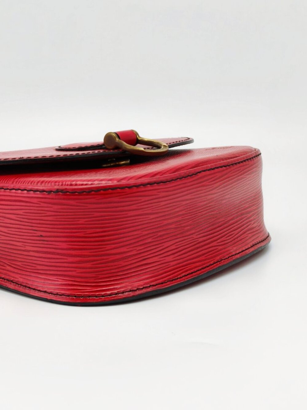 Louis Vuitton Epi Saint Cloud PM Red Castilian Leather Crossbody Shoulder Bag - Picture 7 of 15